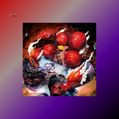 Luffy Bounce Man vs Kaido - Onigashima